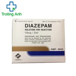 Diazepam 10mg/2ml Vidipha - Thuốc điều trị rối loạn lo âu
