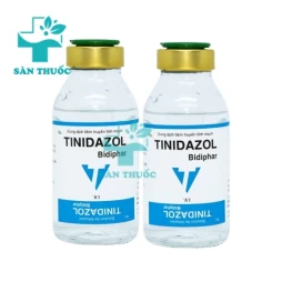 Tinidazol 500mg/100ml Bidiphar - Thuốc điều trị nhiễm khuẩn