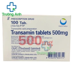 Transamin Tab.500mg - Thuốc ngăn chảy máu trong phẫu thuật hiệu quả