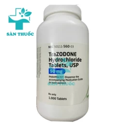 Trazodone Hydrochloride Tablets USP 50mg - Thuốc trị trầm cảm