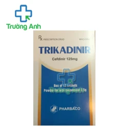 Trikadinir 125mg Pharbaco - Thuốc kháng sinh trị nhiễm khuẩn