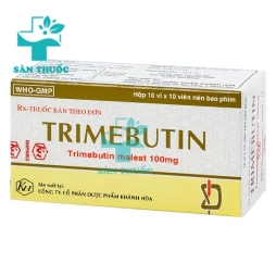 Trimebutin 100mg Khapharco - Thuốc trị co thắt tiêu hóa hiệu quả