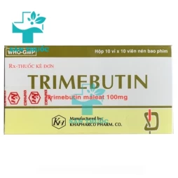 Trimebutin 100mg Khapharco - Thuốc trị co thắt tiêu hóa hiệu quả