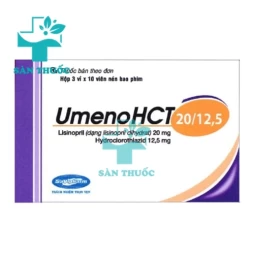UmenoHCL 20/12,5 Savipharm - Thuốc trị tăng huyết áp nguyên phát