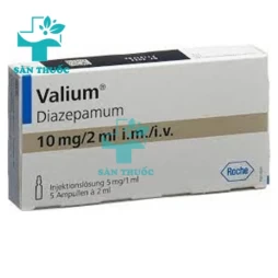 Valium 10mg/2ml Roche - Thuốc trị động kinh, loạn tâm thần