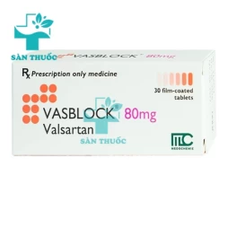 Vasblock 80mg Medochemie - Thuốc điều trị tăng huyết áp hiệu quả