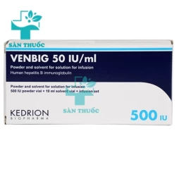 Venbig 2500IU Kedrion - Thuốc phòng ngừa tái phát viêm gan B