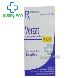 Verzat 125/5ml - Thuốc điều trị nhiễm khuẩn hiệu quả