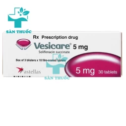 Vesicare Tab.5mg - Thuốc điều trị chứng tiểu không tự chủ hiệu quả