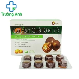 Viên ngậm La hán quả kha tử Vega - Hỗ trợ giảm ho, long đờm