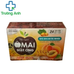 Viên ngậm Ômai mật ong Vega - Hỗ trợ giảm ho, long đờm
