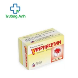 Vinphacetam 400mg Vinphaco - Thuốc tăng cường tuần hoàn não