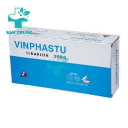 Vinphastu 25mg Vinphaco - Thuốc điều trị chứng chóng mặt, ù tai