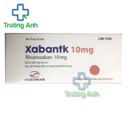 Xabantk 10mg Hadiphar - Thuốc dự phòng đột quỵ và thuyên tắc mạch