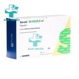 Zarzio 30MU/0,5ml Sandoz - Rút ngắn thời gian giảm bạch cầu trung tính