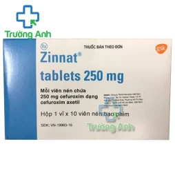  Zinnat 250mg - thuốc điều trị nhiễm khuẩn hiệu quả