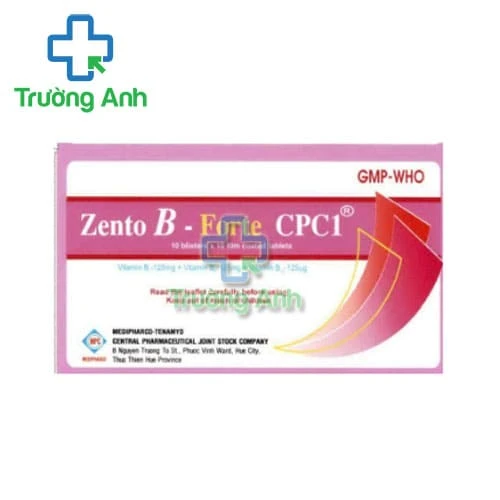 Zento B-Forte CPC1 Tenamyd - Bổ sung vitamin nhóm B hiệu quả