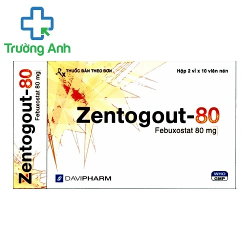 ZENTOGOUT-80 - Thuốc điều trị bệnh Gout hiệu quả của Davipharm