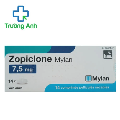Zopiclone Mylan 7,5mg - Thuốc điều trị chứng mất ngủ