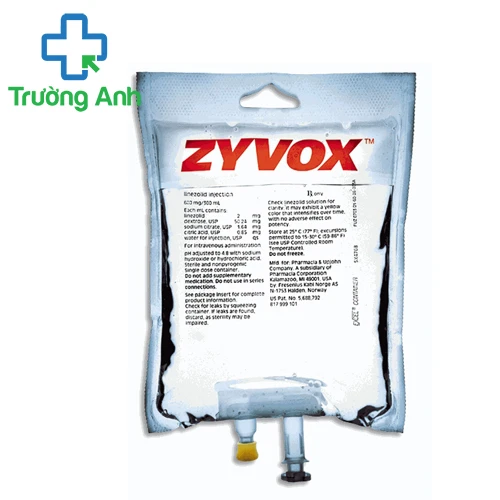 Zyvox 600mg/300ml (tiêm) - Thuốc trị nhiễm khuẩn hiệu quả